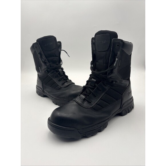 MENS BATES 8" TACTICAL SPORT ZIP COMPOSITE TOE BOOTS E02263 BLACK Sz 13 - Picture 2 of 8